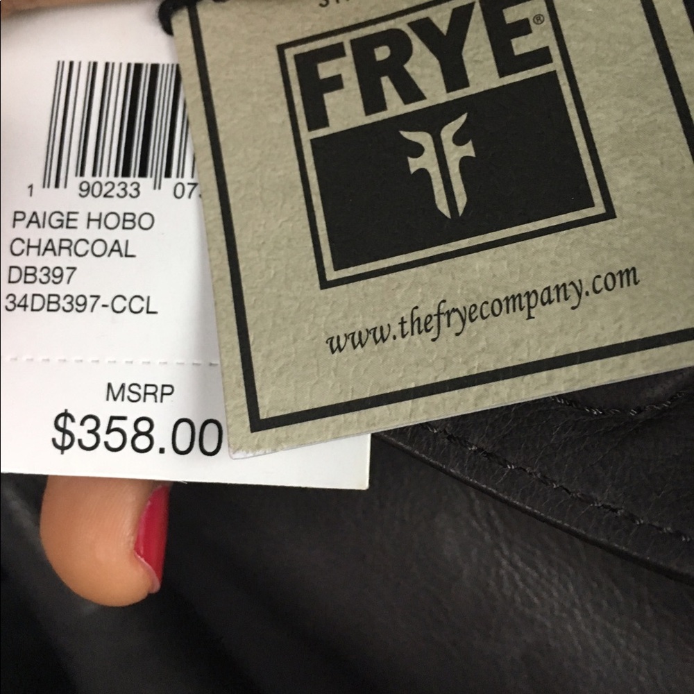 Frye Gray Leather Hobo Bag - Picture 3 of 10